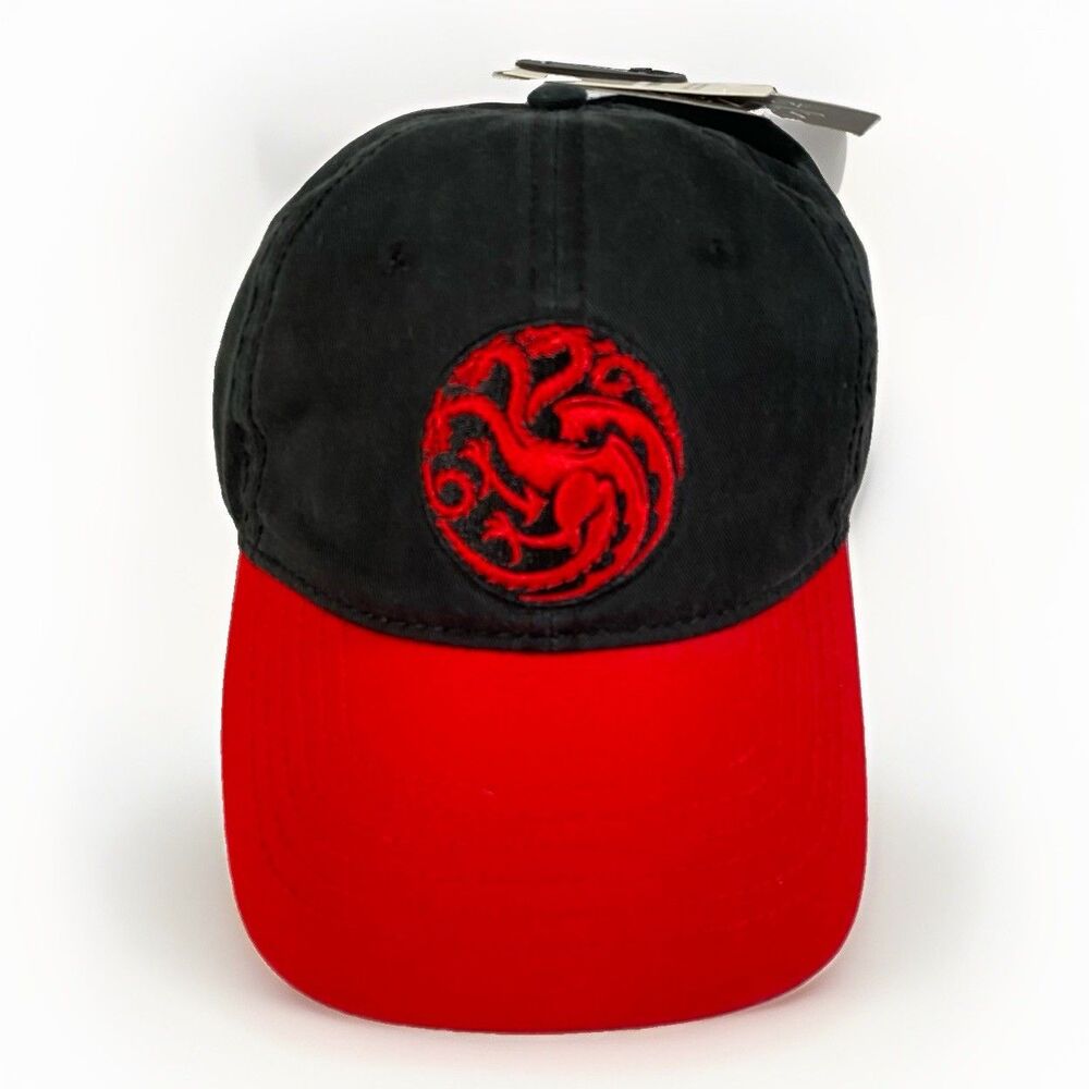 Game of Thrones House Targaryen Bioworld Hat Black Red Dragon NWT OSFM